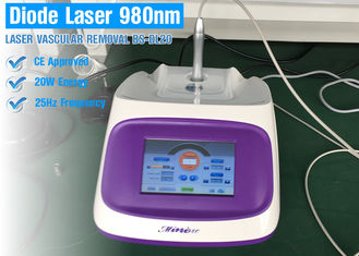 صفحه نمایش لمسی قابل حمل 980nm ماشین لیزر حذف برای وریدهای واریسی / درمان آکنه