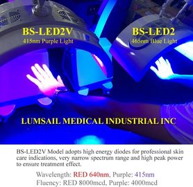 LED فوتوتراپی تراپی 415 نانومتر طول موج نور PDT برای درمان آکنه