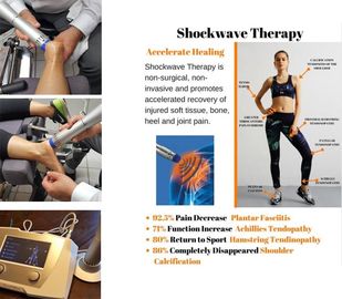 تجهیزات فیزیوتراپی ESWT Shockwave Therapy Machine 22Hz Frequency درد زانو درد