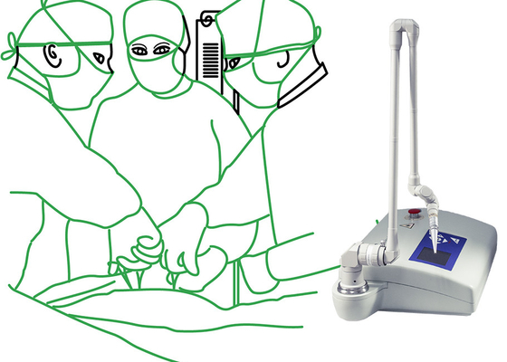 دامپزشکی جراحی لیزر کسری CO2 دستگاه پرتوی قابل حمل 15W قدرت 110cm پرتوی کار