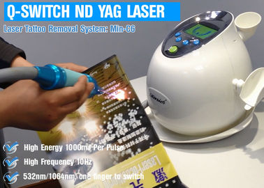 Q دستگاه ND YAG لیزر حذف تاتو، دستگاه مراقبت از پوست بدون درد