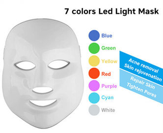 7 رنگ LED دستگاه فتوتراپی دستگاه جوان سازی پوست منجر به استفاده از خانه ماسک صورت